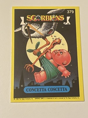 Sgorbions Series 2 Bratty Maddie / Dirty Birdie GPK Garbage Pail Kids Italy