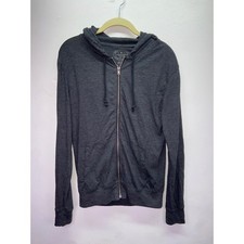 American Eagle AE Legend Charcoal Gray Casual Full Zip Hoodie Sweatshirt Wmns XS