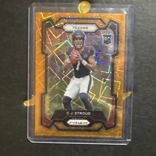 2023 Panini Rookie Card Prizm CJ Stroud Orange Lazer RC #339 Houston Texans NFL