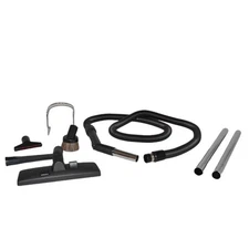 Fits All, Central vac Zip Broom W/ 6' To 30' Stretch Hose Black # 06-4988-69