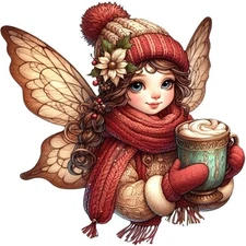 30 Custom Precious Winter Fairy Personalized Address Labels