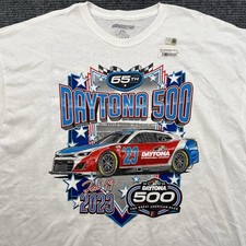 NASCAR Daytona 500 Starting Lineup 2023 White Graphic Tshirt Mens 2XL NWT