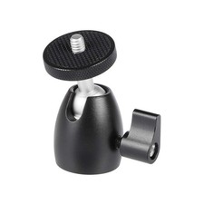 Mini Ball Head with 1/4 inch Screw for Monopod Tripod Light Stand
