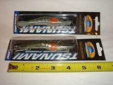 Two 4" Tsunami TS Grass Shrimp NIP Snook Redfish Fishing Lure TSSH45-52 (1R)