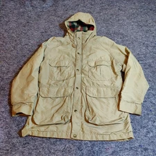 Vintage WOOLRICH Mountain Parka Flannel Wool Lined Parka Coat Size Medium