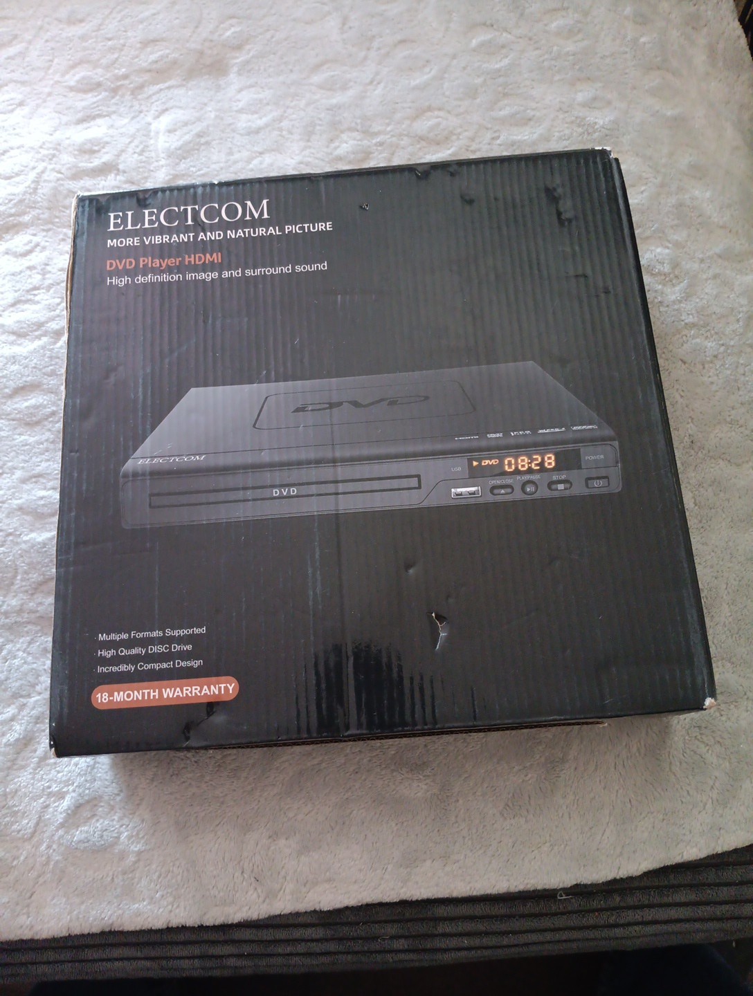 Electcom Portable DVD Player with Remote Control for Home & Travel