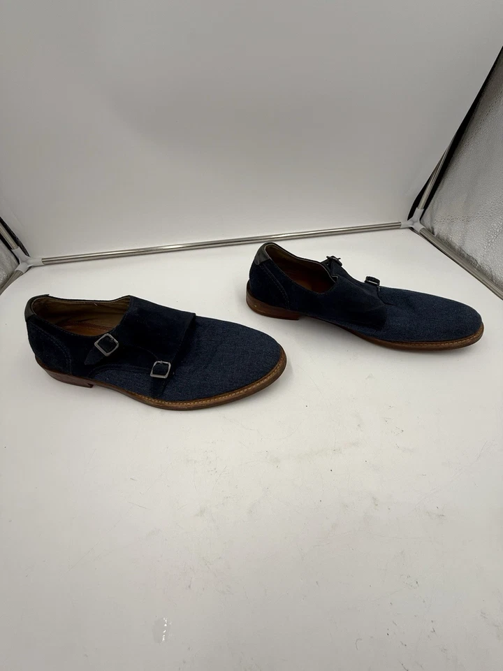 Mocasines Aldo Chigodda de gamuza de mezclilla azul de dos tonos para hombre 12 Foto 2 de 4