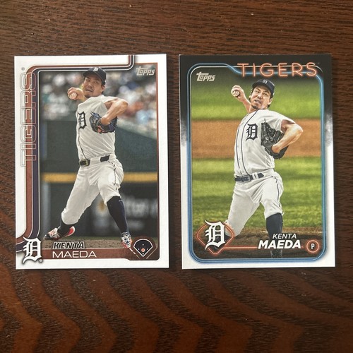 2- Kenta Maeda Detroit Tigers 2025 Topps #91 2024 Topps #605