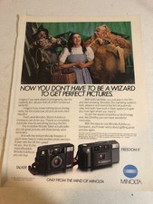 1986 Minolta Camera Wizard Of Oz Vintage Print Ad Advertisement pa33