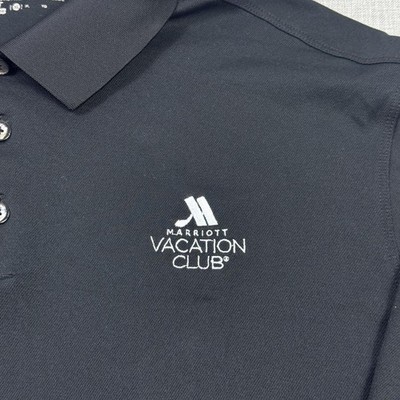 Nike Golf Polo Shirt Marriott Vacation Club Mens Large Black Long