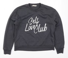 Womens UK Size 4 Primark Grey Pullover Sweatshirt