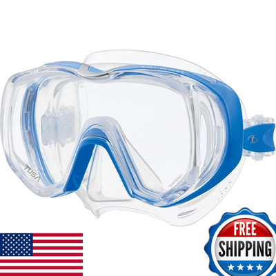 Tusa M-3001 Freedom Tri-Quest Scuba Diving Mask Fishtail Blue
