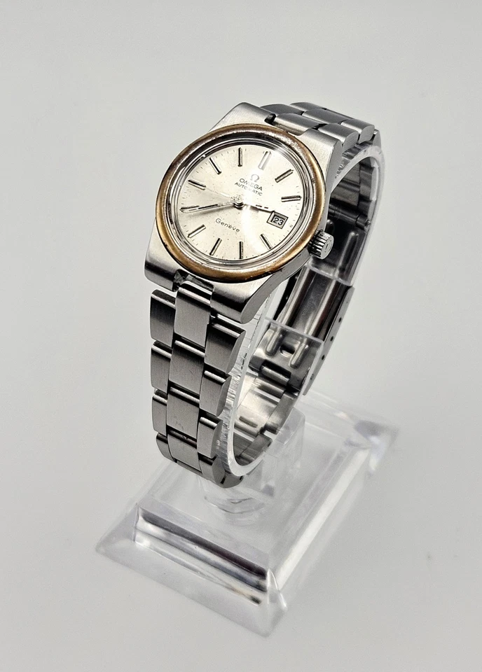 Женские автоматические часы Omega Genève (1973) — ходовые — оригинальный браслет, в коробке. - Изображение 4 из 4