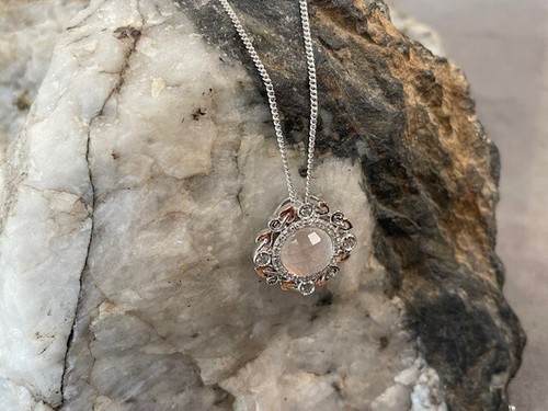 Ciondolo albero della vita Clogau argento e oro rosa Gwynfynydd zirconi raro - Foto 3 di 13