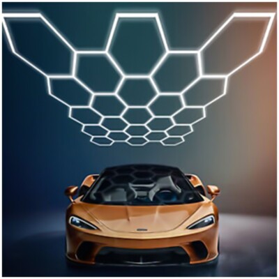 14/28X Hexagon LED Lampe Röhren Werkstatt Garage Wand Decken Leuchte Beleuchtung