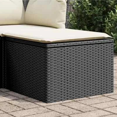 Gartenhocker Kissen Fußhocker Hocker Sitzhocker Gartenmöbel Poly Rattan vidaXL