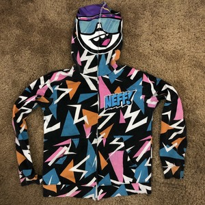 jacket that zips up over face