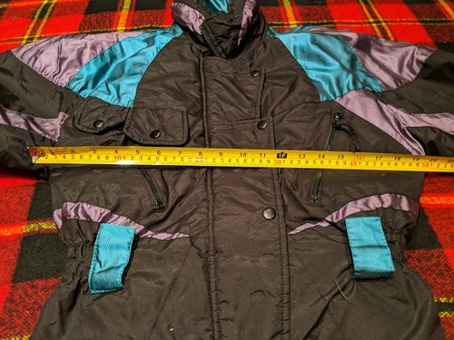 Vintage 80s Hot Music puffer Jacket Ski/Snowboarding - Picture 5 of 6