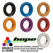Hope Centre Lock Rotor Internal and External Lockring - All Colors - Brand New