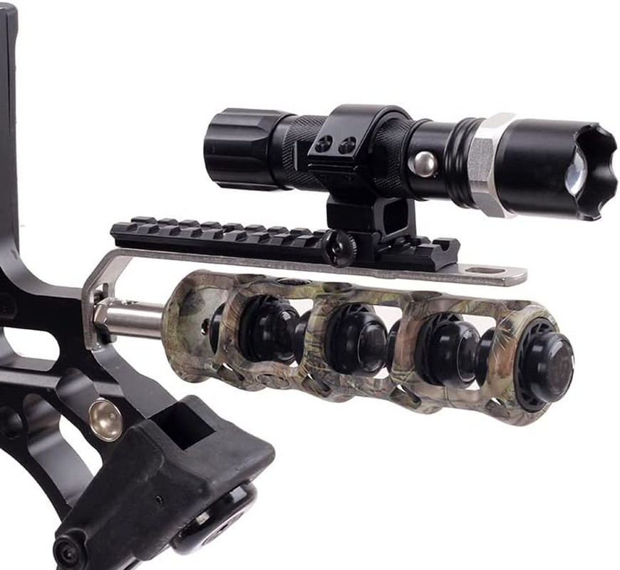 SOPOGER Archery Flashlight Mount Stabilizer - Compound Bow Accessories Light 