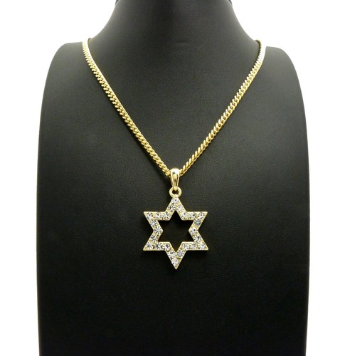 NEW 6-POINT STAR PENDANT & 24" BOX/CUBAN/ROPE CHAIN HIP HOP NECKLACE XMP73 - Picture 7 of 16
