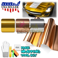 Premium Chrome Brushed Aluminum Steel Car Vinyl Wrap Sticker Decal Air Release