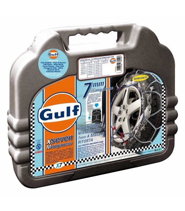 Cadenas para la nieve mis. 60 GULF premium 7 mm G7 camiseta accesorio de f