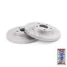 2x Brake Discs Rear Mercedes Ø 278mm Set Full Coated 1235519