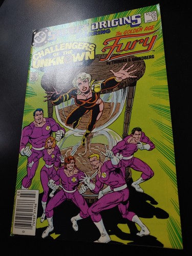 ⭐️ SECRET ORIGINS #12 (vol 2 newsstand) Golden Age Fury (1987 DC Comics) FN Book - Picture 4 of 7