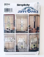 Simplicity 8694 - Curtain Patterns