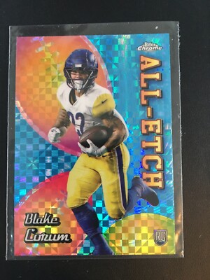 2024 TOPPS CHROME FOOTBALL ALL-ETCH CAR-BC  X-FRACTOR  BLAKE CORUM RC RAMS