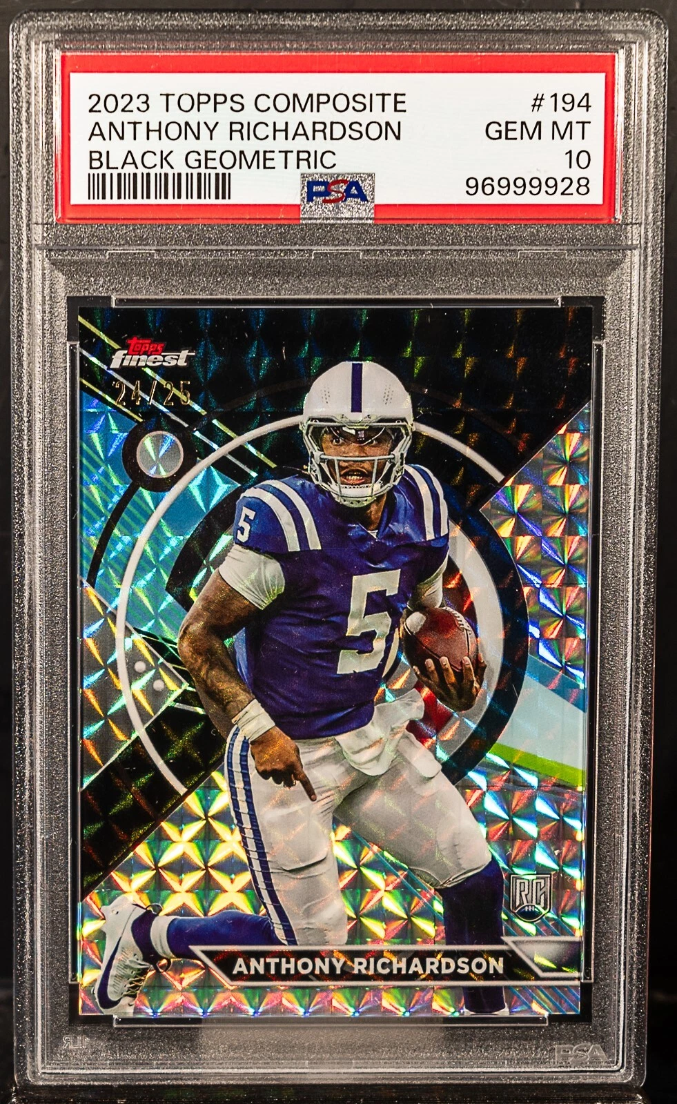 Anthony Richardson Topps Composite #194 Black Geometric