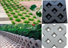 Concrete Molds DIY Grass Concrete Paving Block Concrete Pavers Paving Stones S62