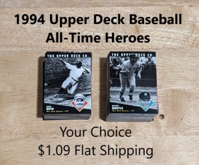 1994 Upper Deck All-Time Heroes-YOUR CHOICE-$1.09 Flat Shipping