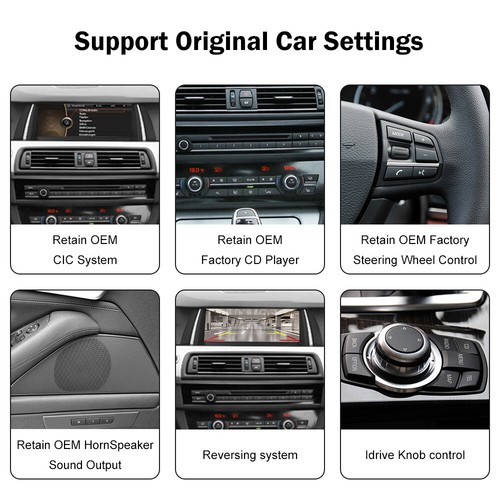 Pantalla multimedia coche 10,25 pulgadas para BMW Serie 5 F10 F11 2010-2012 con sistema CIC - Imagen 8 de 14
