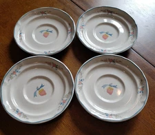 International Marmalade Set Of 4 Saucer Plates; 6 1/4" Diameter