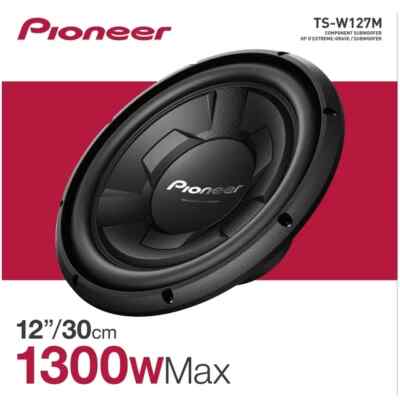 Pioneer TS-W127M 12-Inch Subwoofer Brand New 1300 WATT MAX