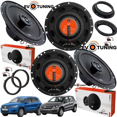 JBL EVOTUNING - NO HERTZ Kit 4 Casse Altoparlanti JBL Anteriori e Posteriori per Volkswagen Tiguan