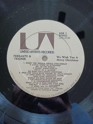 Ferrante & Teicher, We Wish You A Merry Christmas, UAS 6536 Vinyl