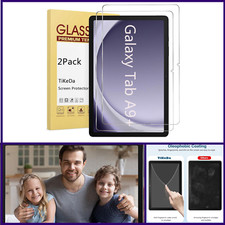 2 Pack Screen Protector for Samsung Galaxy Tab A9 Plus 11 Inch 2023 Release,Case