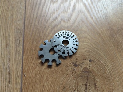 Vintage Blech Draht Messgerät von Shakeshaft Warrington