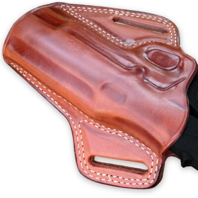 Leather OWB Pancake Holster For Springfield 1911 DS Prodigy 9mm 5
