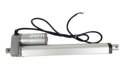 750N 12V DC Linear Actuator Push Rod Motor 200mm Stroke Silver Color 10mm/s
