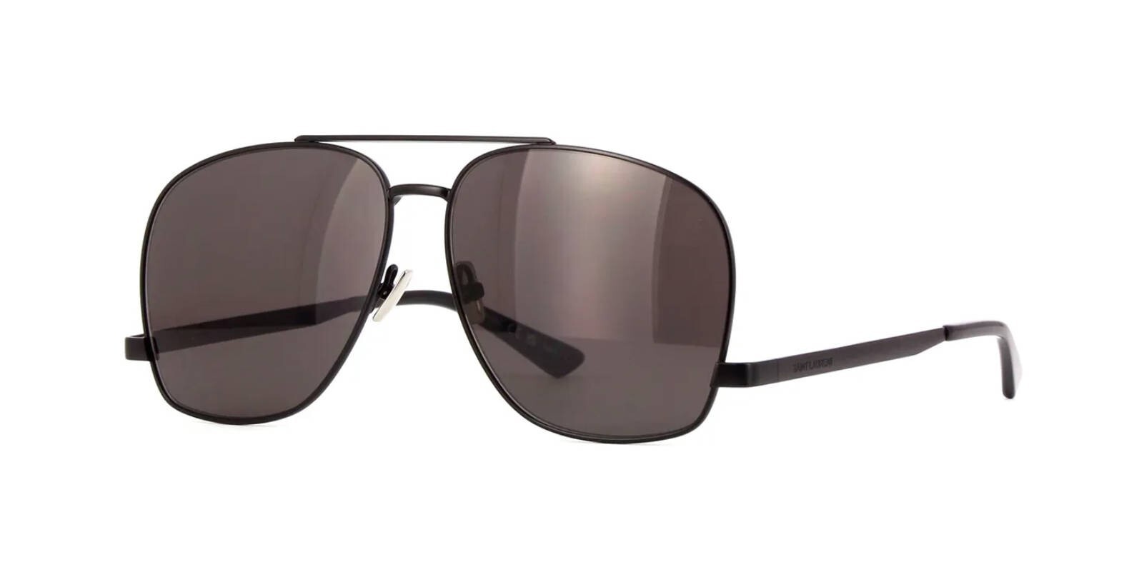 Saint Laurent SL 653 LEON occhiali da sole nero grigio scuro (002)