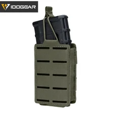 IDOGEAR Tactical 5.56 Mag Pouch Single Mag Carrier MOLLE Pouch Laser Cut LSR 