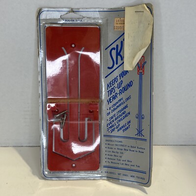 Vintage New Old Stock Ski Up Holder Store Up Right Cross Country Downhill 