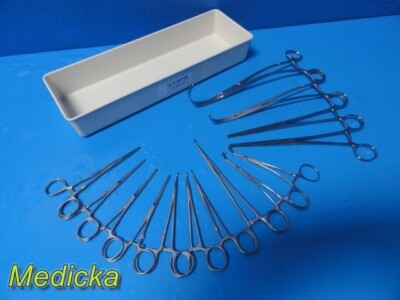 Pilling Codman Symmetry SKLAR Jarit Assorted CVT Instruments W/ Tray ~ 35729