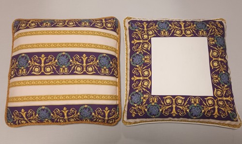 Versace Cushion Pillow Vintage Decorative Gianni Versace Baroque Floral - Picture 7 of 7
