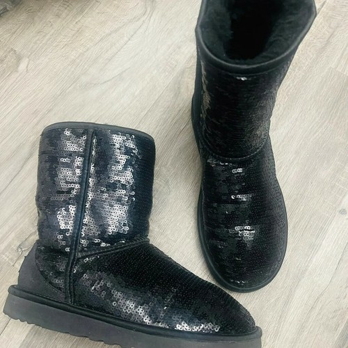 Sequin Boots Women Pre Owned 