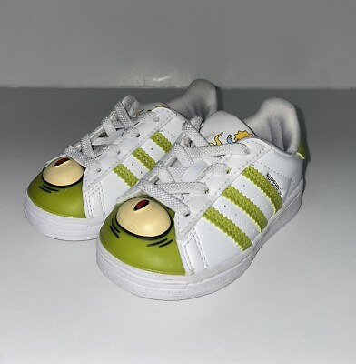ADIDAS SUPERSTAR EL I THE SIMPSONS WHITE / GREEN GY3323 TODDLER SIZE 5K |  eBay